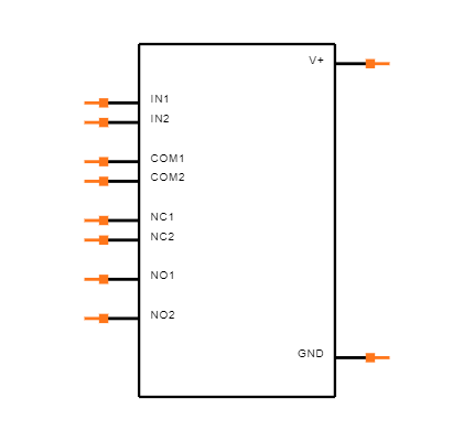 TS5A23157QDGSRQ1 Symbol