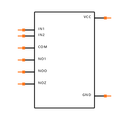 TS5A3359DCURG4 Symbol