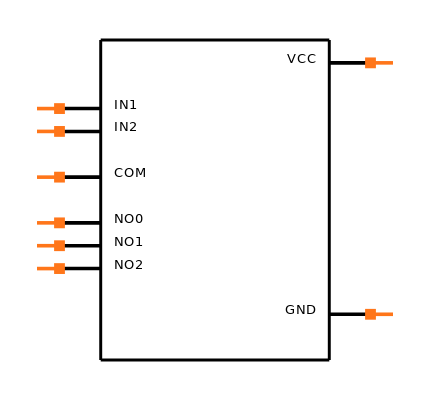 TS5A3359DCUTG4 Symbol