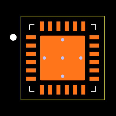 TUSB1002RGET Footprint