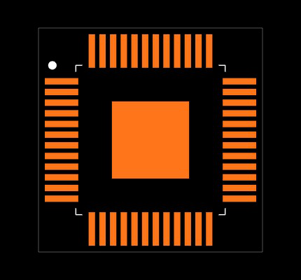TUSB8020BIPHP Footprint