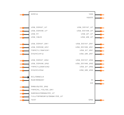 TUSB8020BIPHP Symbol