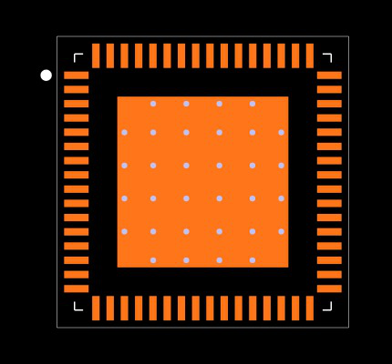 TUSB8043AIRGCR Footprint