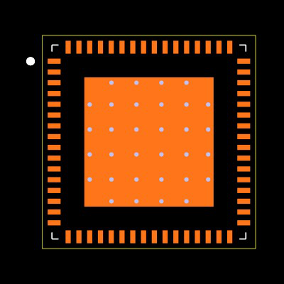 TUSB8044RGCR Footprint