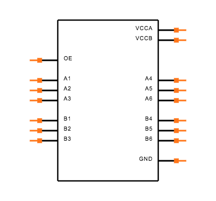 TXB0106RGYRG4 Symbol