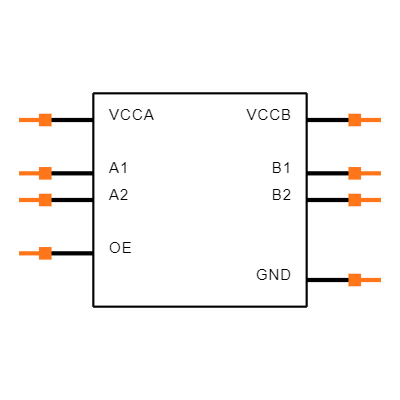 TXS0102VQDCURQ1 Symbol