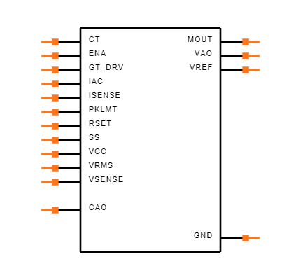 UC3854BDWTRG4 Symbol