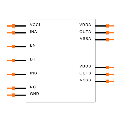 UCC21530DQDWKRQ1 Symbol
