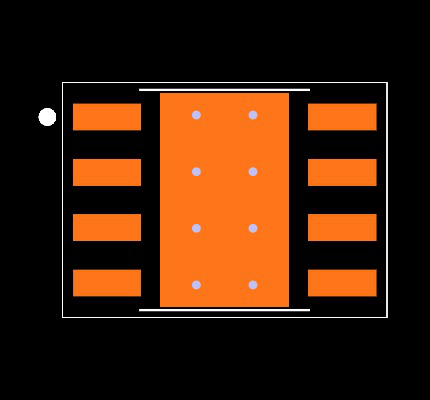 UCC27211AQDDARQ1 Footprint