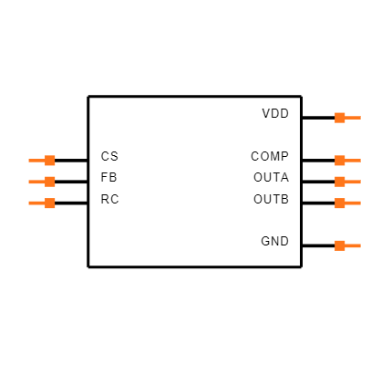 UCC2808DTR-1 Symbol