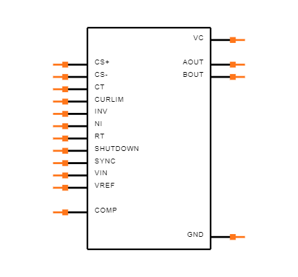 UCC3806N Symbol