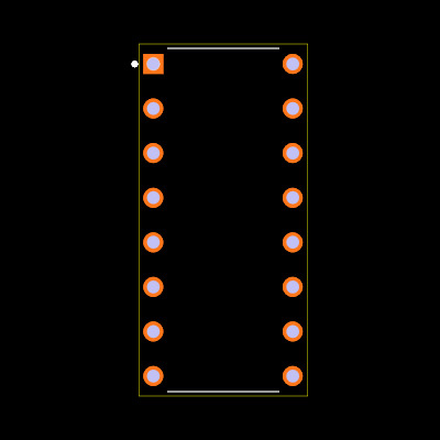 UCC3817N Footprint