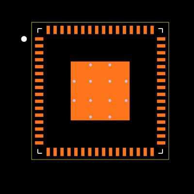 UCD3138064RGCR Footprint
