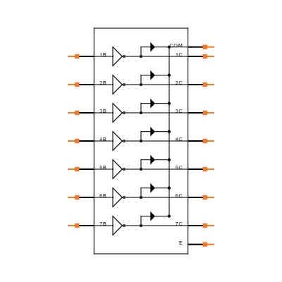 ULN2003APWR Symbol