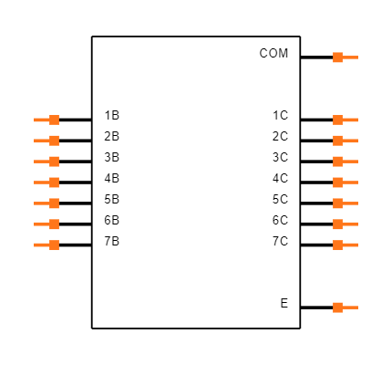 ULN2003APWRG4 Symbol
