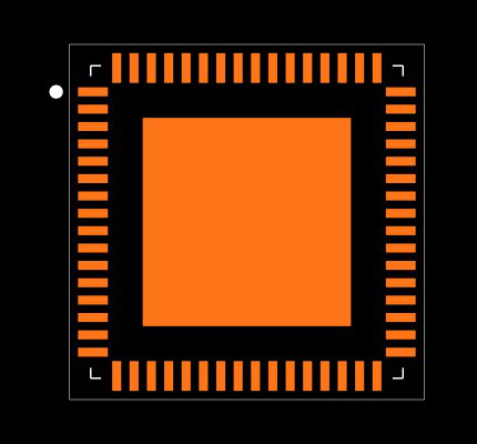 VCA8500IRGCT Footprint