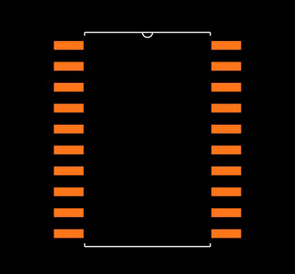 74HC374D Footprint