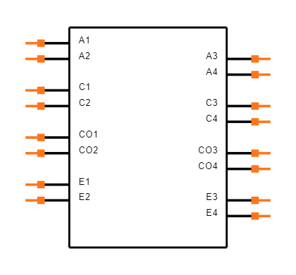 TLP291-4(GB,E) Symbol