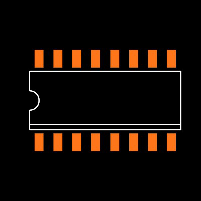 74HC4050D Footprint