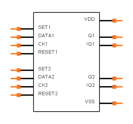 TC4013BP(N,F) Symbol