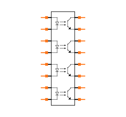 TLP293-4(4LGBTPE Symbol