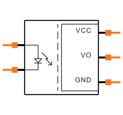 TLP701A(F) Symbol