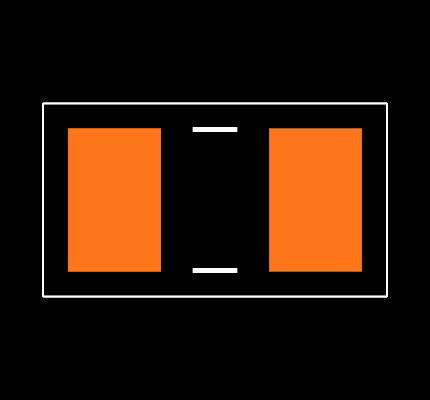 CRCW0805300RFKEA Footprint