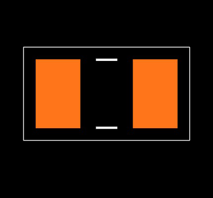 CRCW0805464KFKEA Footprint