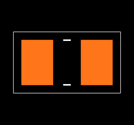 CRCW08059K09FKEAHP Footprint
