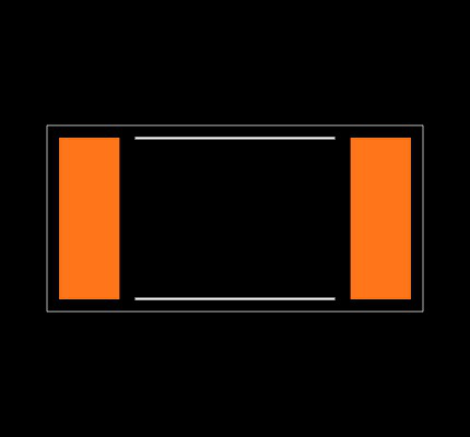 CRCW2512130RFKEH Footprint