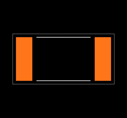 CRCW25121R50FKEG Footprint