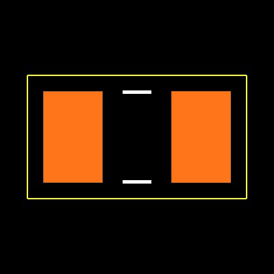 RCS08051K30FKEA Footprint