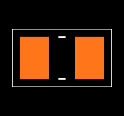 TNPW0805121RBYEA Footprint