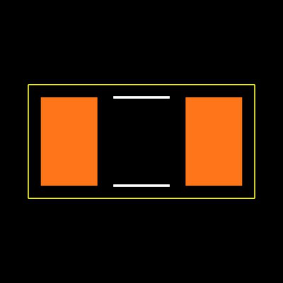 TNPW120612K1BEEA Footprint