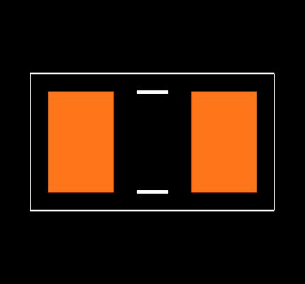 CRCW080522R1FKEA Footprint