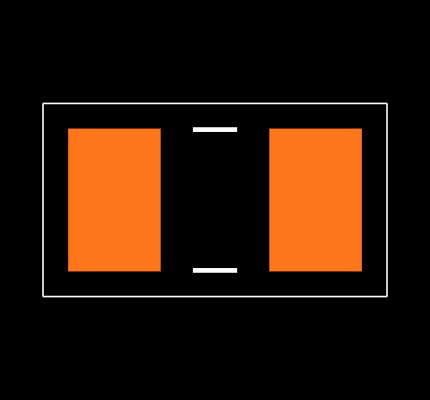 CRCW0805412RFKEA Footprint