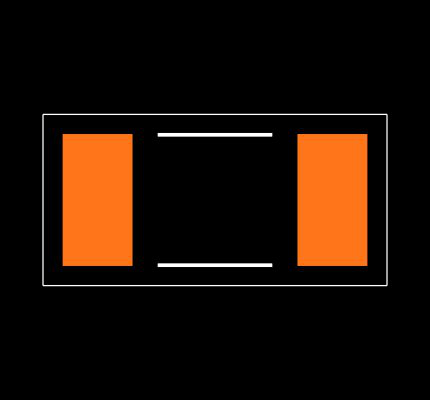 CRCW1206100KFKEAC Footprint