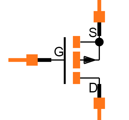 IRFD9120 Symbol