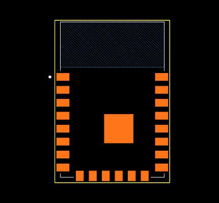 WIZFI360-PA Footprint