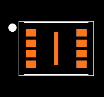 W25Q16JVUXIQ Footprint