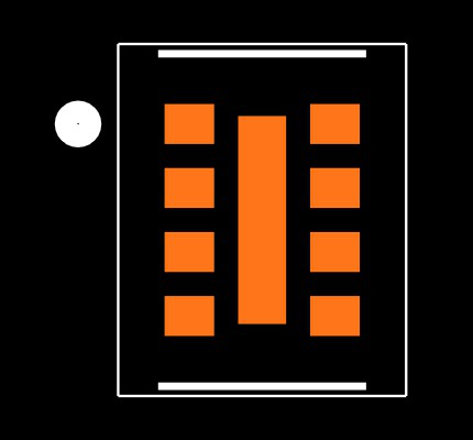 W25Q64JVXGIM TR Footprint