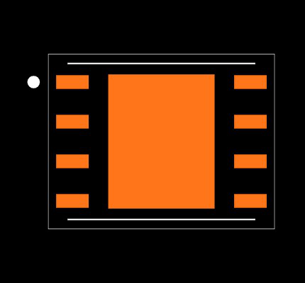 W25Q16JVZPIQ Footprint