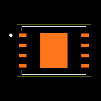 W25Q256JVEIM Footprint