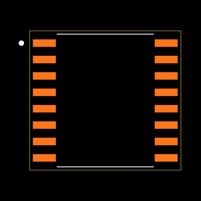 W25Q256JVFIQ TR Footprint