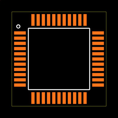 XC17V02VQ44I Footprint