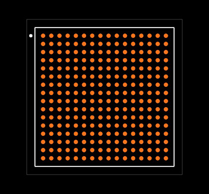 XC3S50A-4FTG256C Footprint