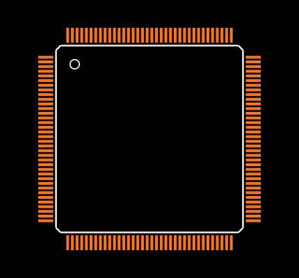 XC6SLX9-2TQG144CES9953 Footprint