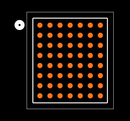 XC2C32A-6CPG56C Footprint