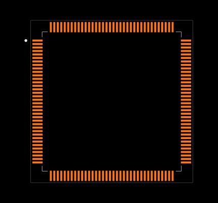 XC3S50AN-4TQG144I Footprint