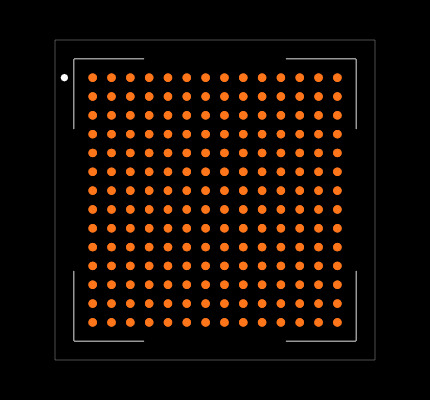 XC7S6-1FTGB196C Footprint